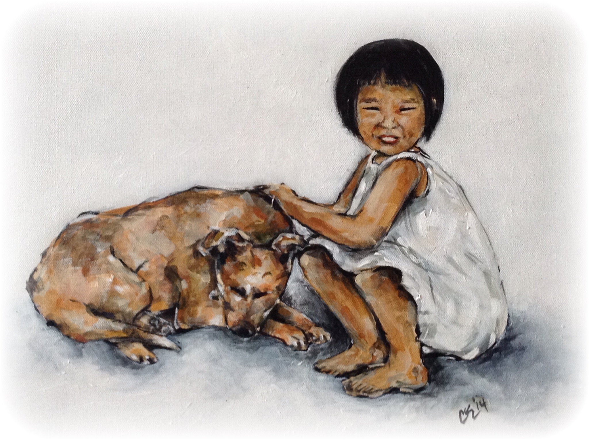 A Girl and Her Dog