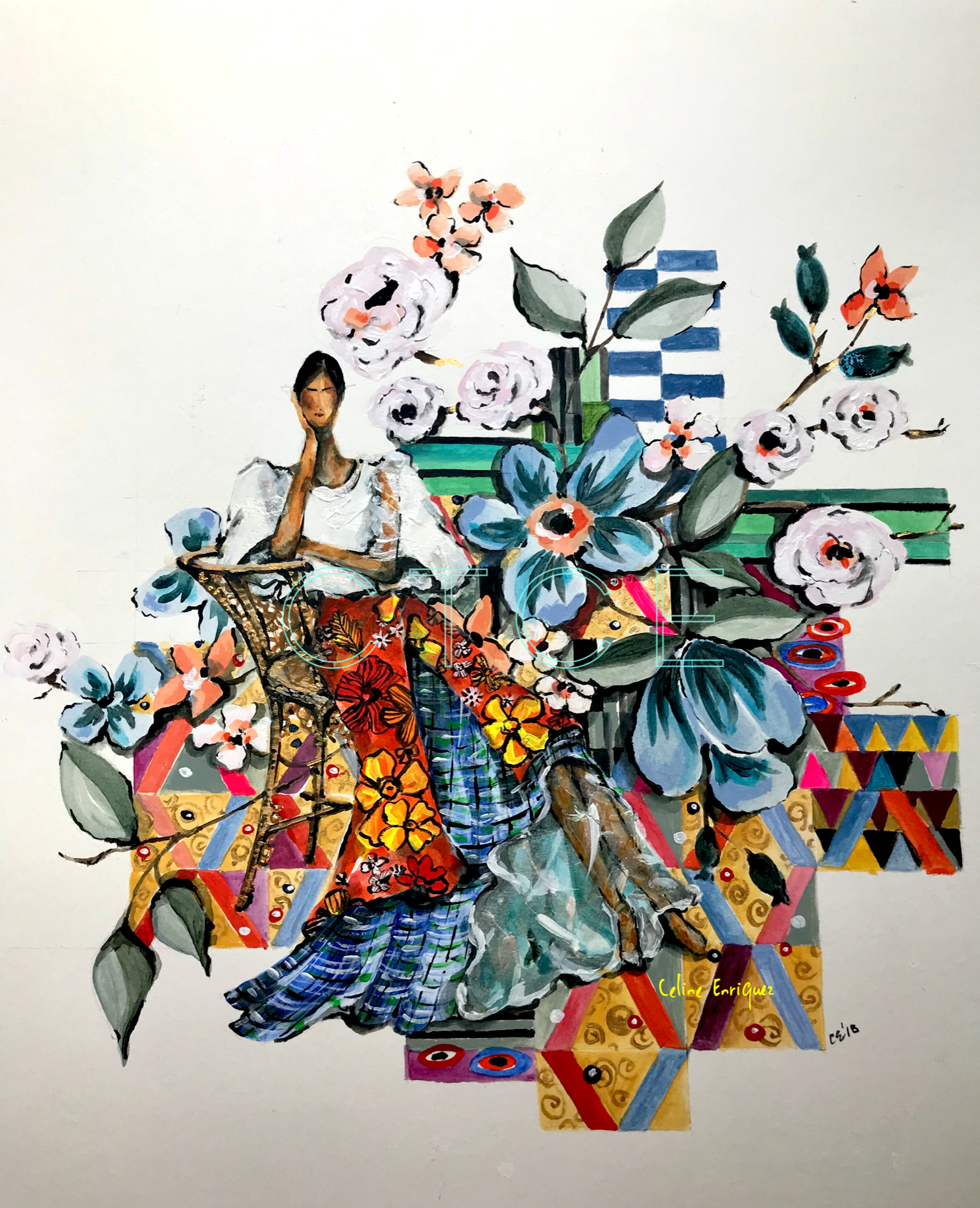  Acrylic on Paper  16” x 20” 