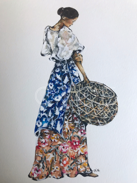  16”x20”  Acrylic on Paper   SOLD  