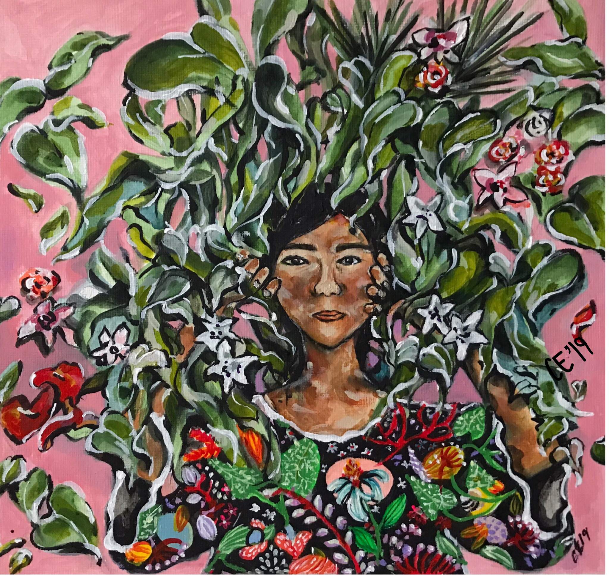  Acrylic on Acrylic Sheet  12” x 12” 