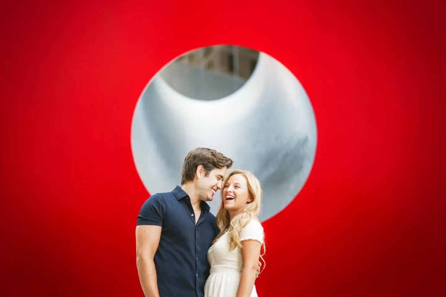 I love this sculpture. Because only in NYC do you get giant red cubes flipped on their sides the size of a dump truck on the sidewalks to take portraits in front of. 
.
.
.
#nycengagements #manhattanengagementphotographer #newyorkcityweddingphotograp