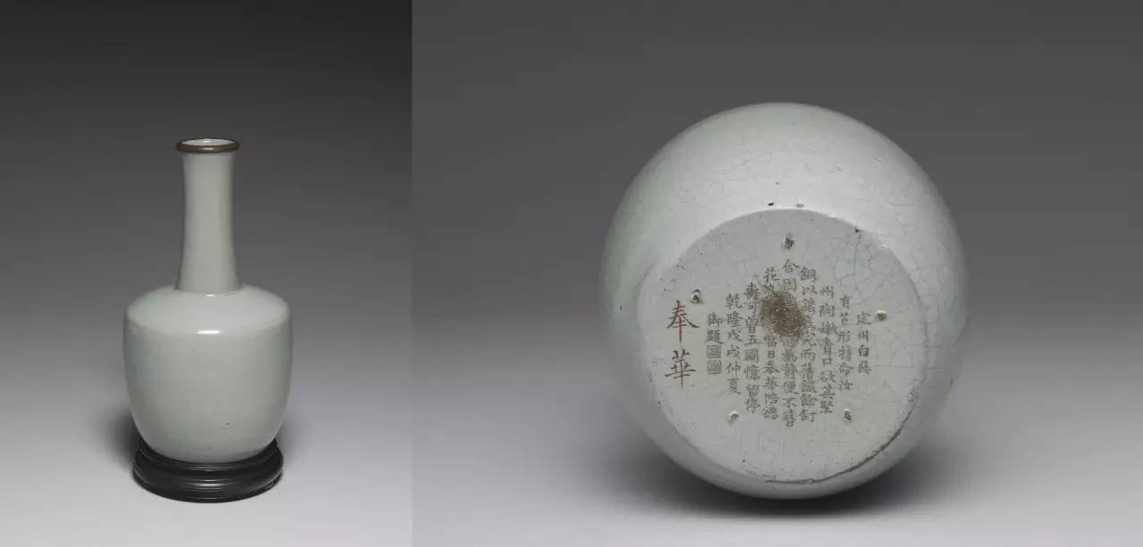▲ 北宋,河南汝官窑,青瓷纸槌瓶,图片来源:台北故宫博物院