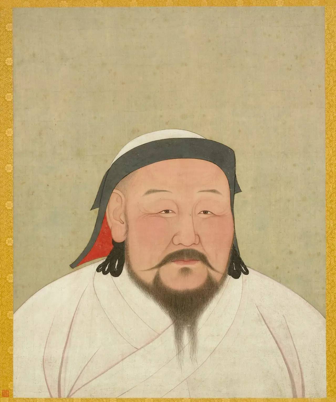 ▲ 元朝,元世祖忽必烈半身像,图片来源:台北故宫博物院