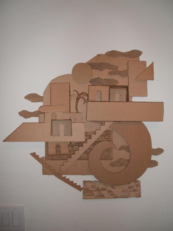 JAVAD VS. MUMMY SPACE ISLAND.Cardboard.2005.