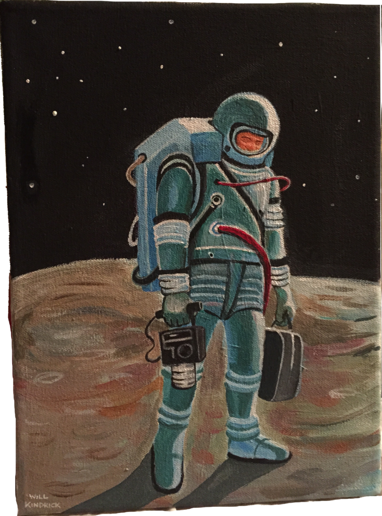 LONELY ASTRONAUT.Acrylics.2015.