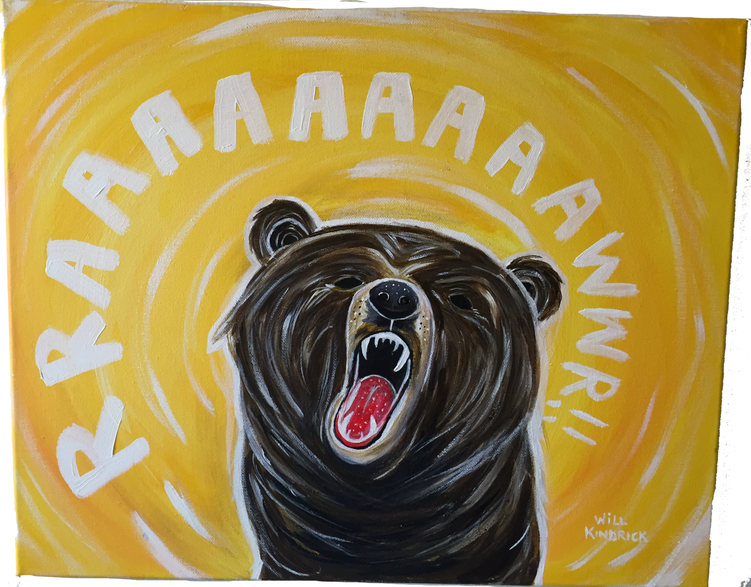RAAAWR BEAR 3..Acrylics.2013.