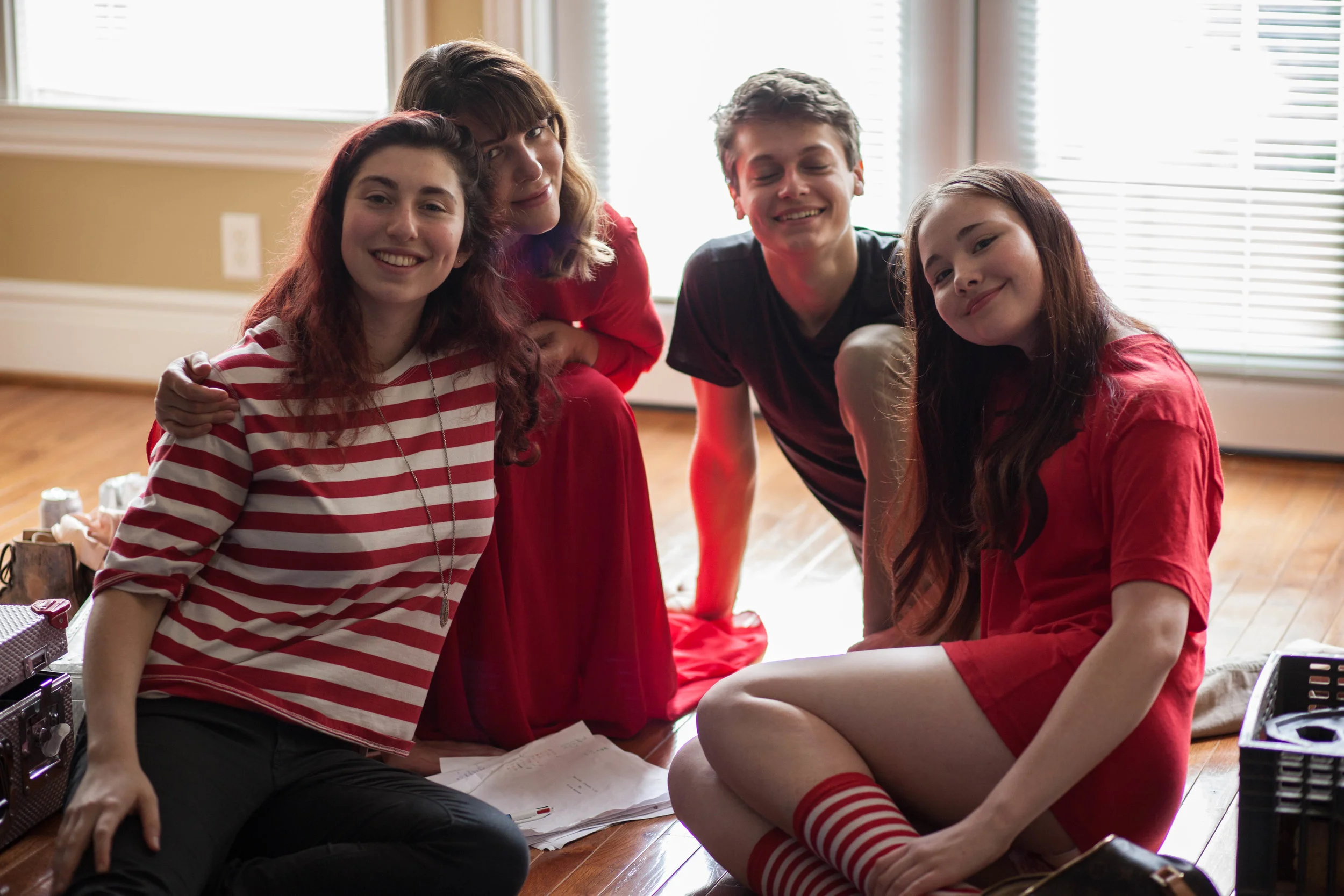Kira Bursky and Crew on set of short film Period