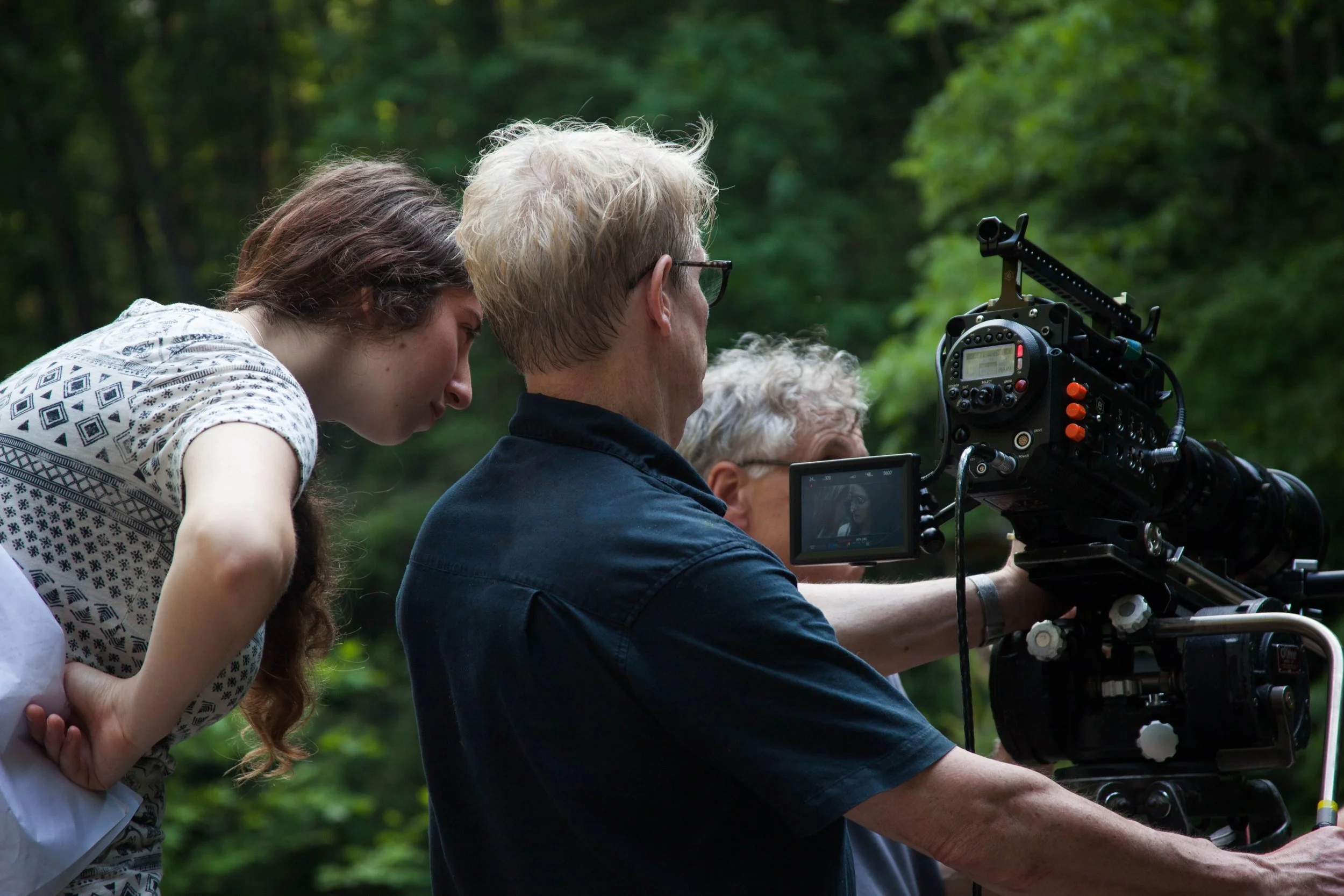 Kira Bursky and Asheville Film School on the set of Wildflowers