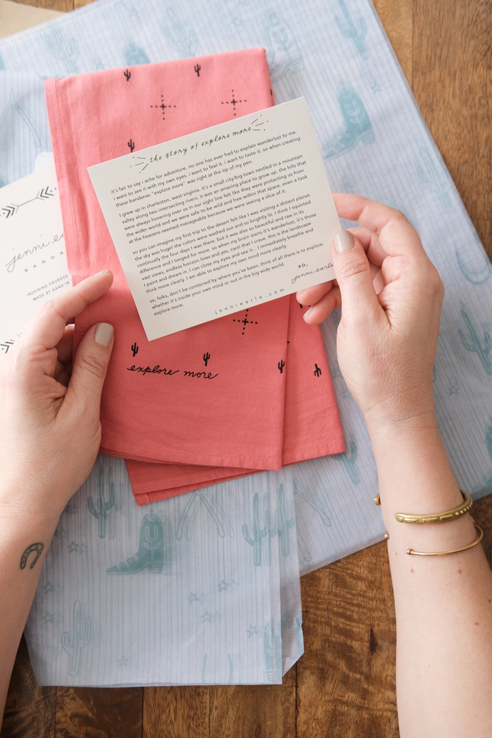 Jenni Earle Bandana 'Explore More'