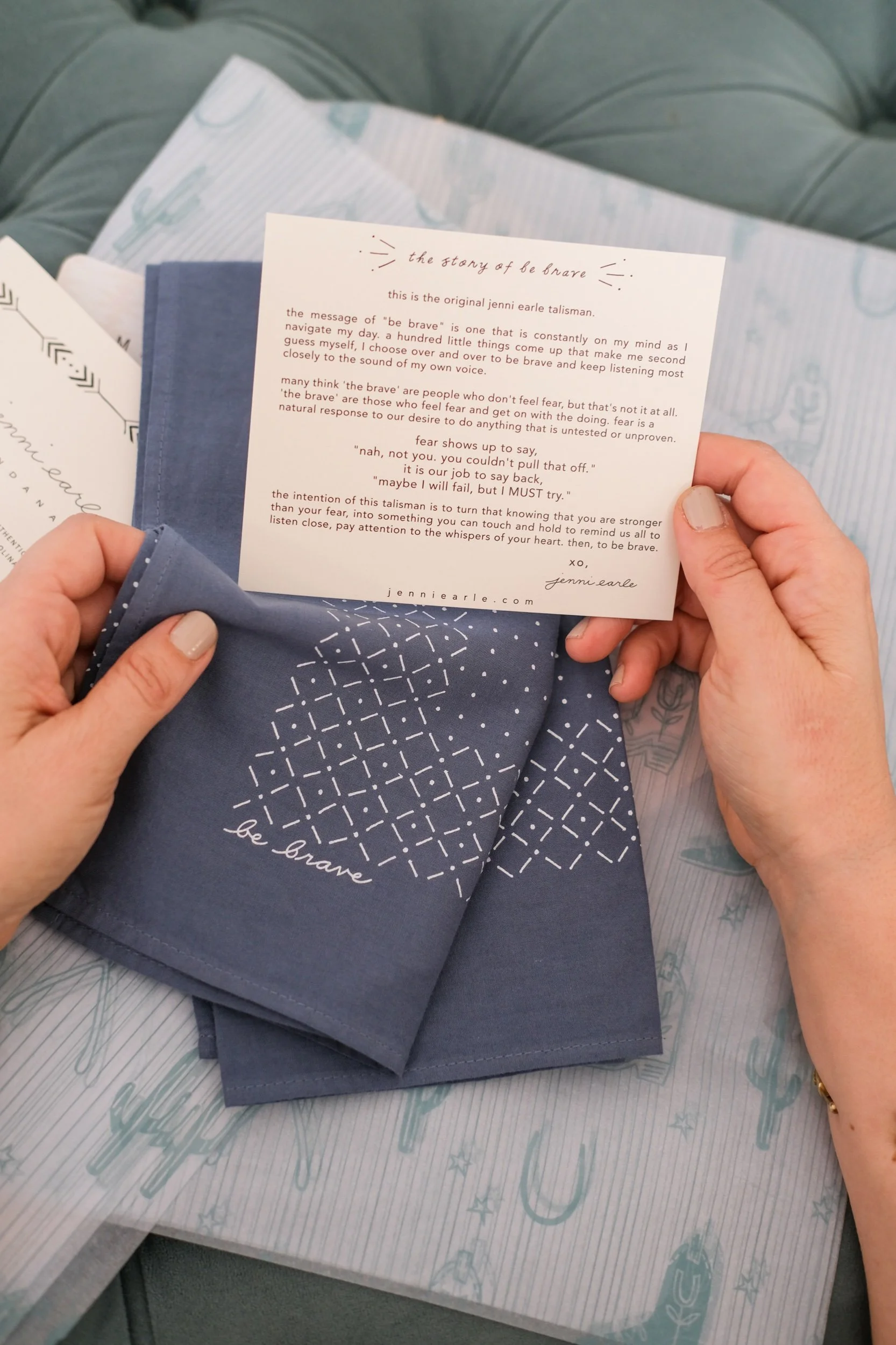 jenni earle bandanas 'be brave'