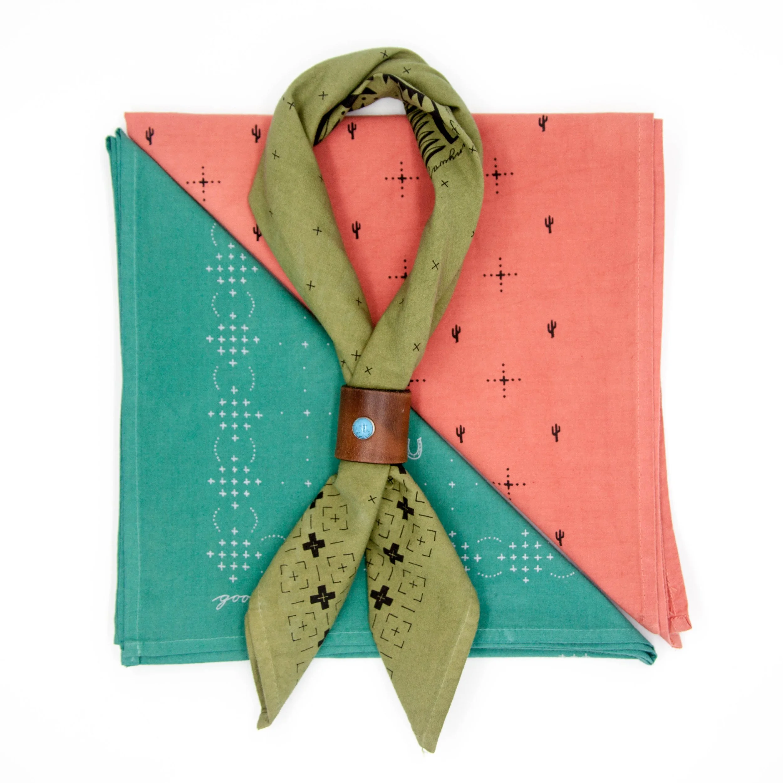 jenni earle bandanas with studded slide 
