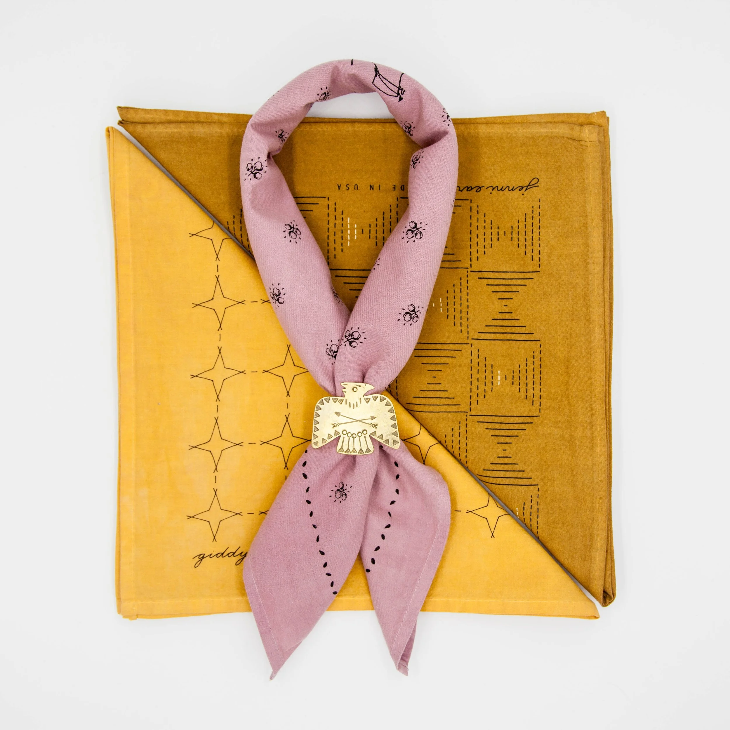 jenni earle bandanas with brass slide
