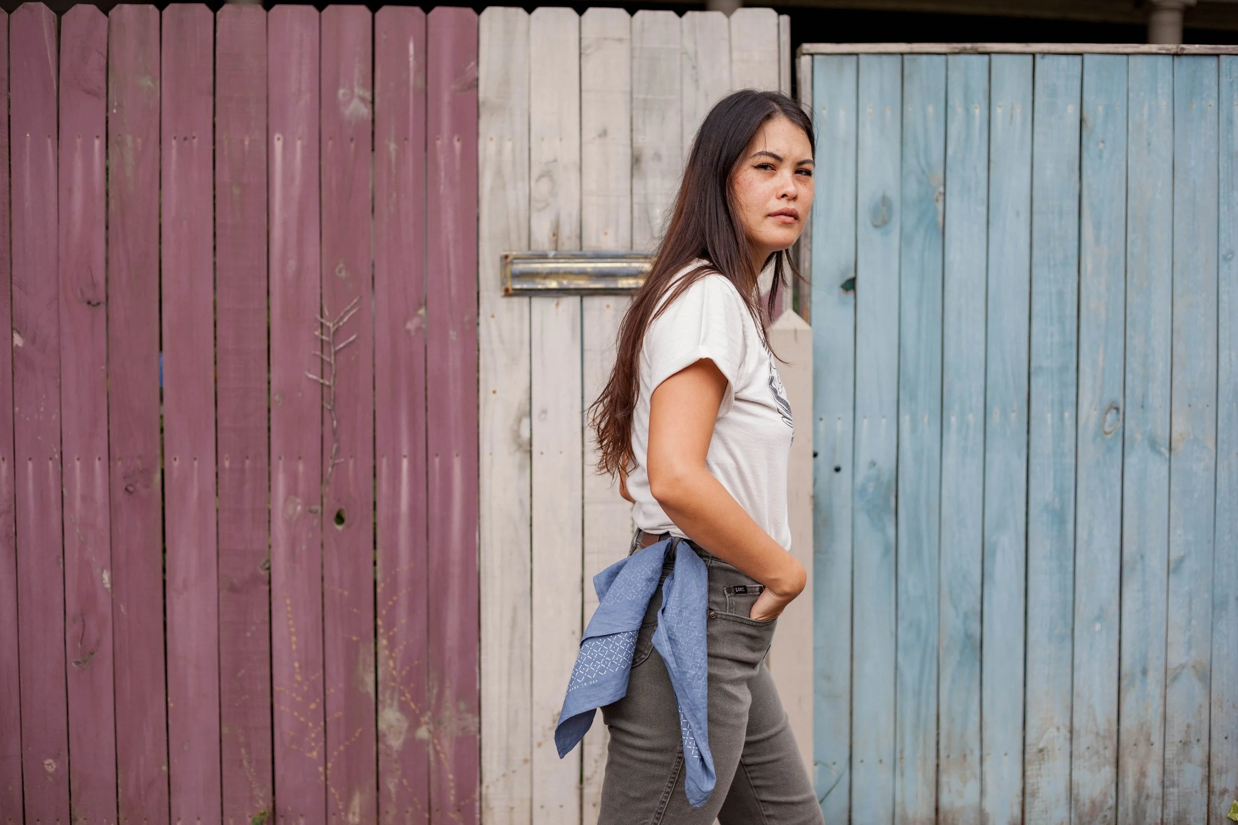 Cordia Rhodes for Jenni Earle in the 'Be Brave' Bandana