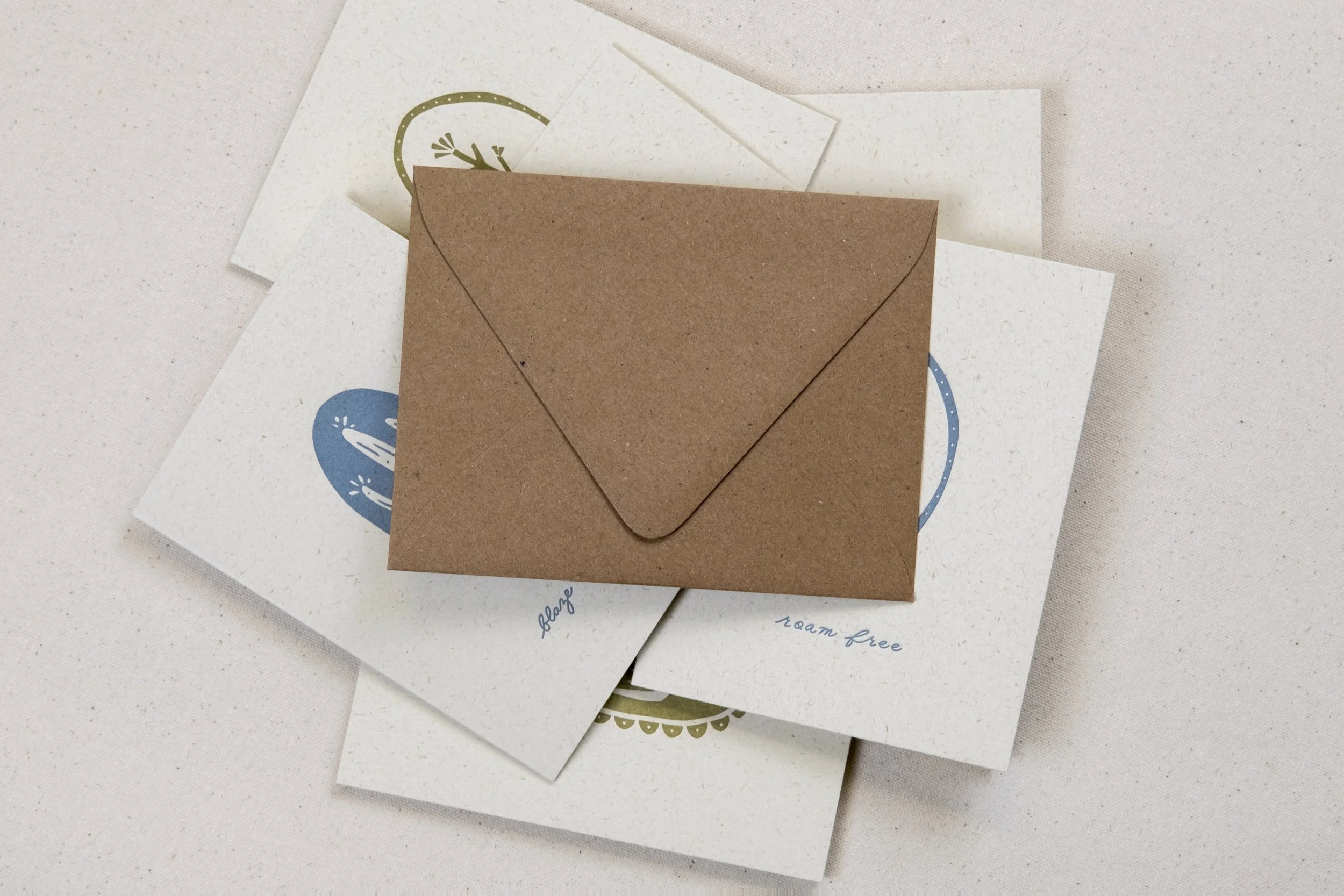 notecards by pinecrest printery for jenni earle 