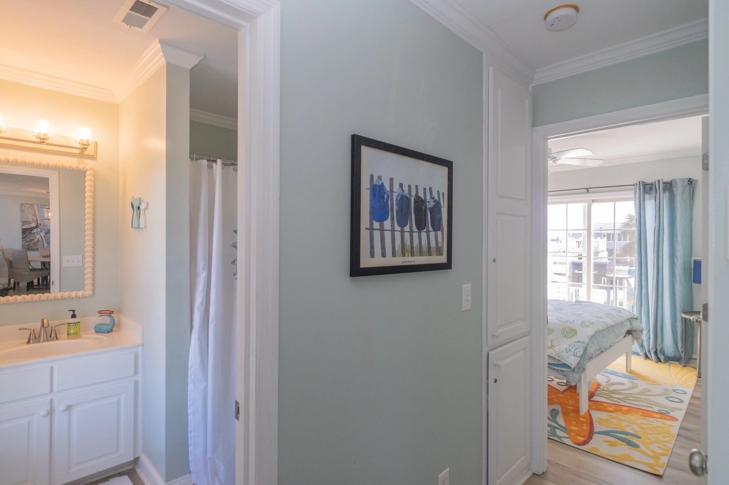 Beach Illustration the Blue Parrot