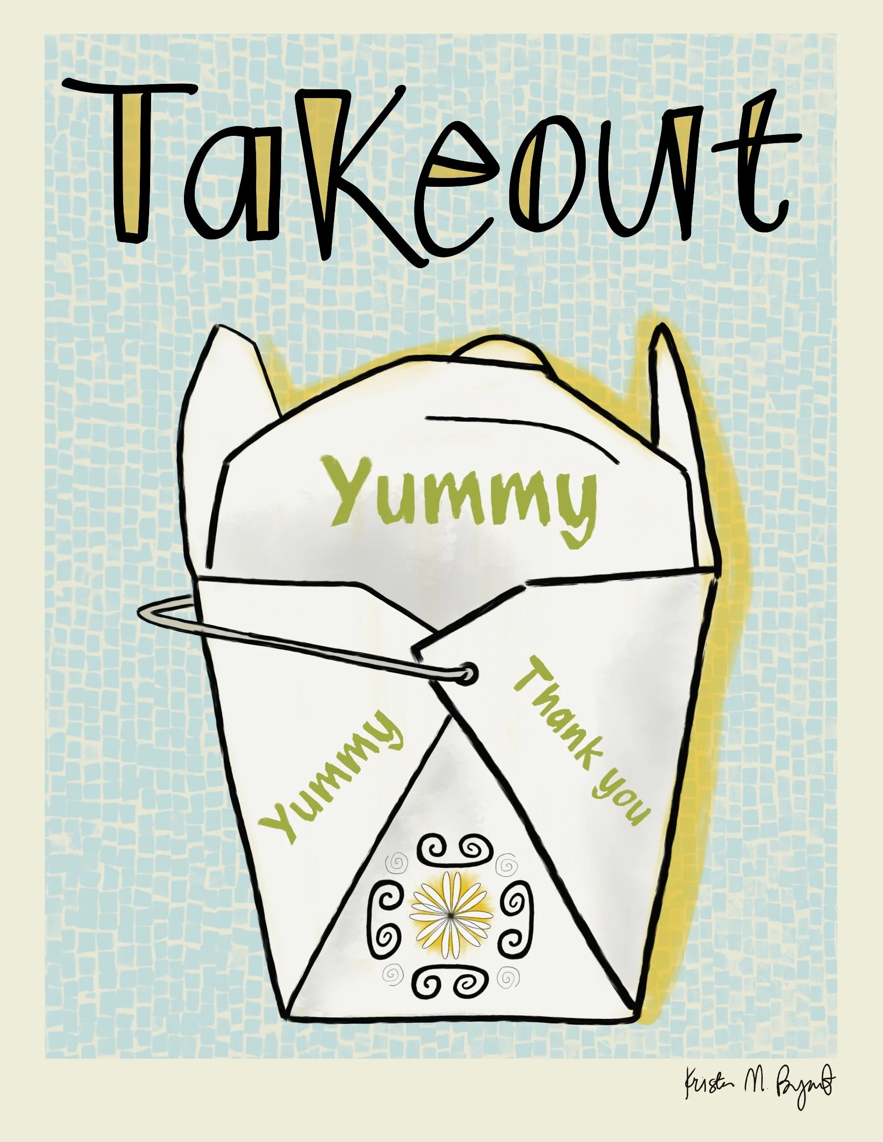 Illustrated Poster of Takeout 