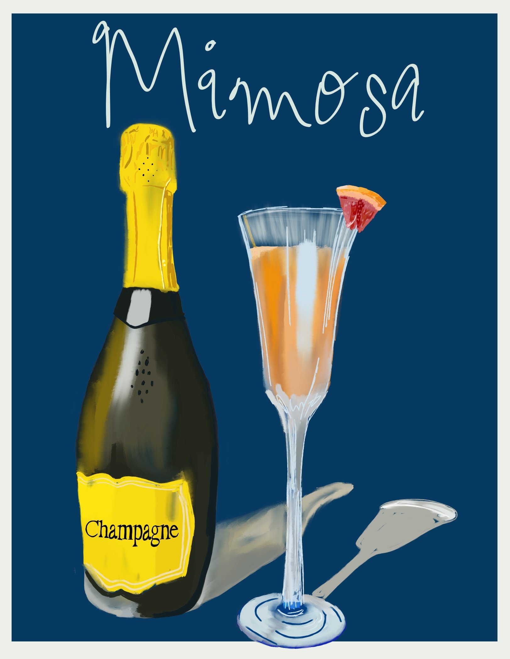 Mimosa Illustration