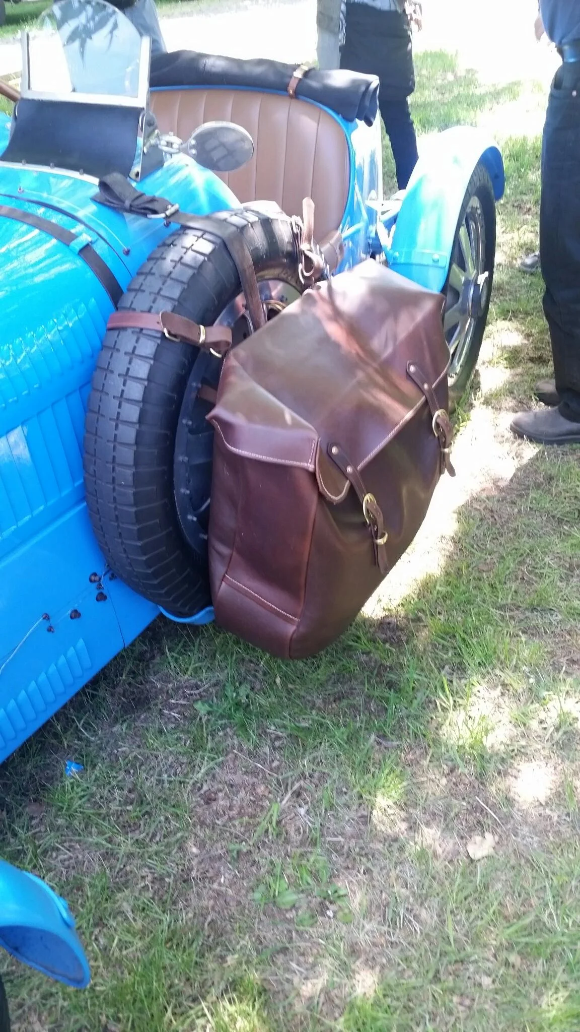 Wheel Mounted Leather Case