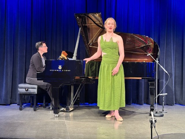 Hailey McAvoy with pianist Alison d'Amato