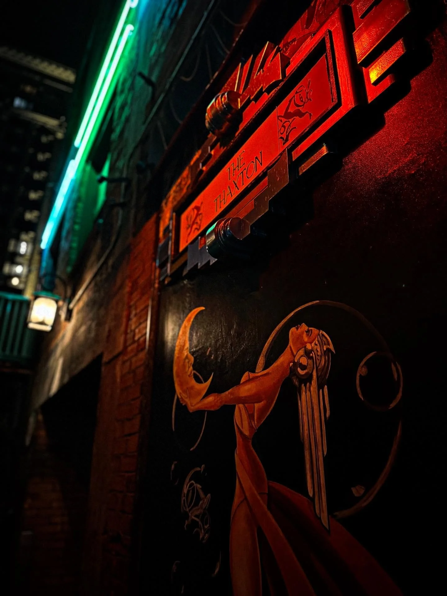  Image of the Thaxton Speakeasy back alley entrance 