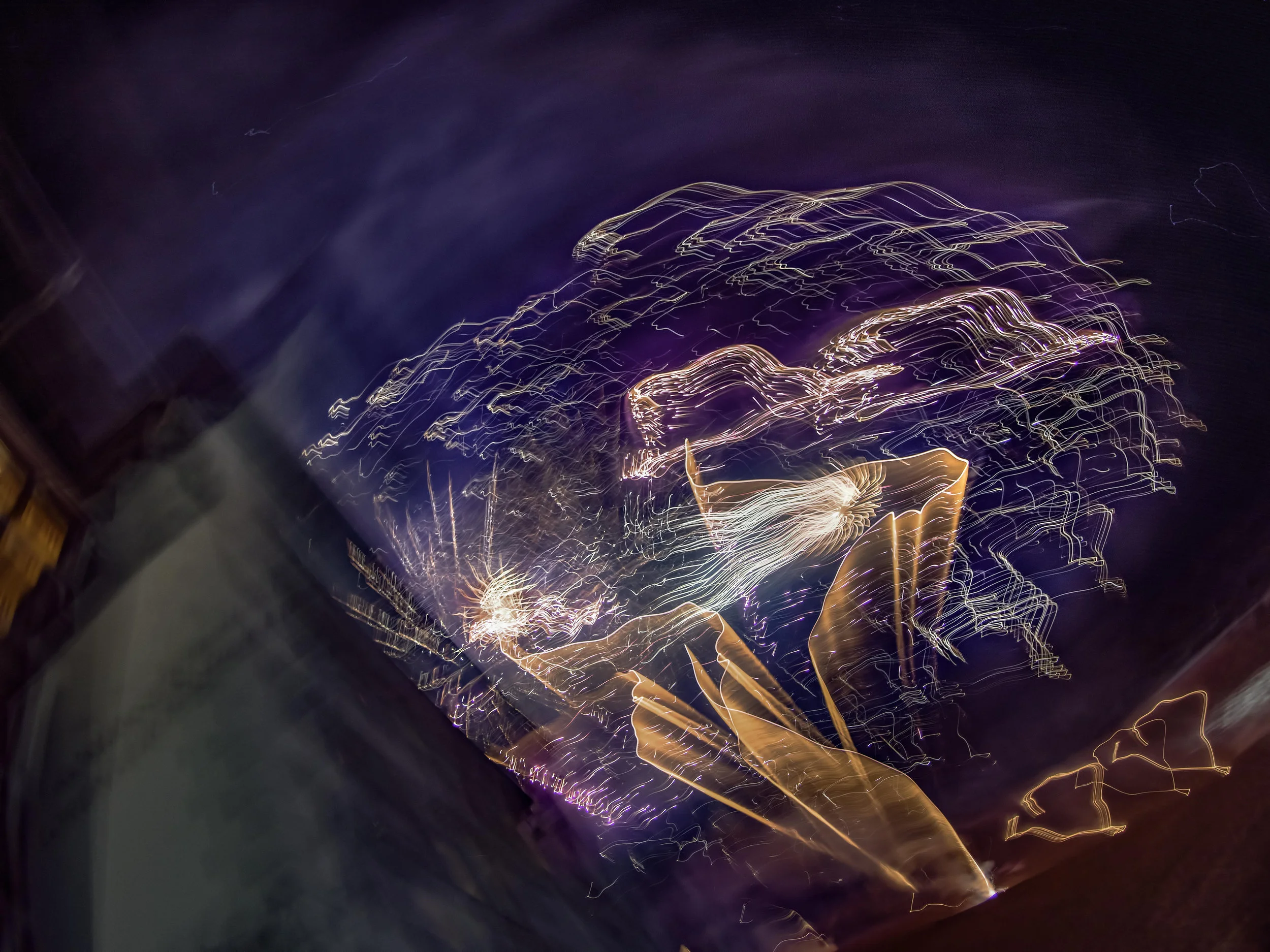 Pink Elephants at Dusk