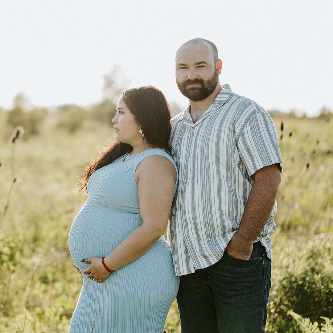 Virginia + Trevor upgraded to mom &amp; dad ❤️ 

Engagement - Wedding - Maternity - Newborn... I love being here for it all! 

#fortwaynephotographer #maternityphotographer #indianamaternityphotographer #momanddad