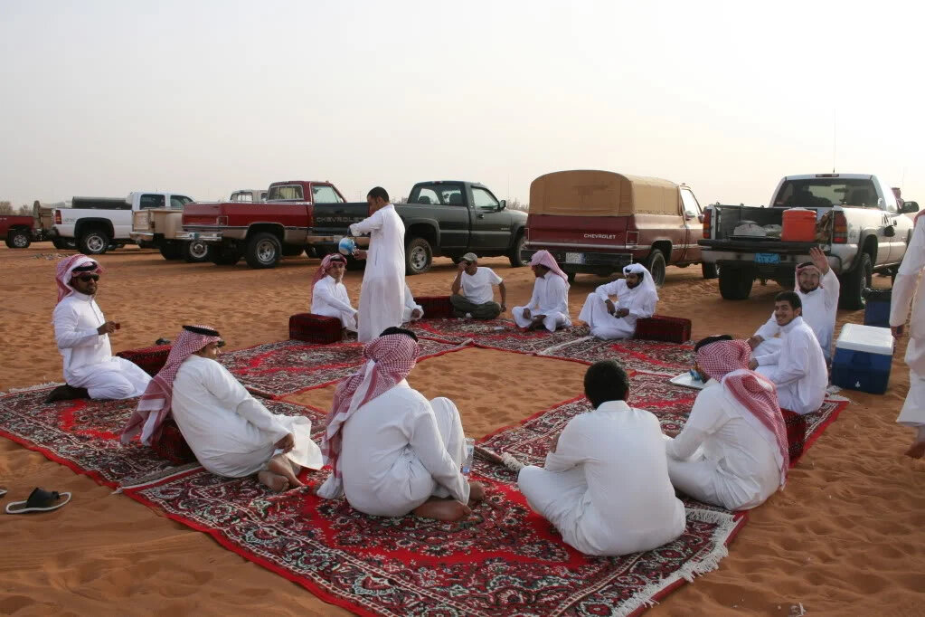 At a GMC truck club meeting in Riyadh.