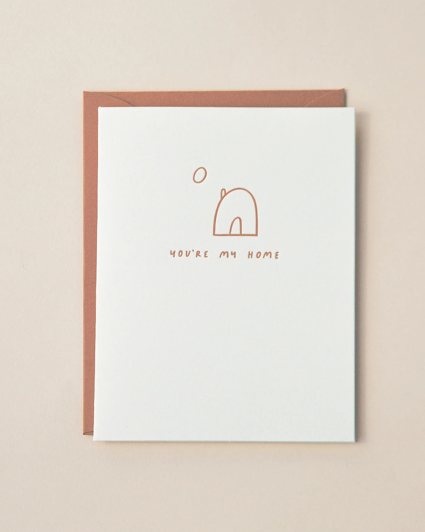 It doesn&rsquo;t matter where you are, so long as you&rsquo;re with them 🤍

You&rsquo;re My Home card in Terracotta ink &amp; envelope