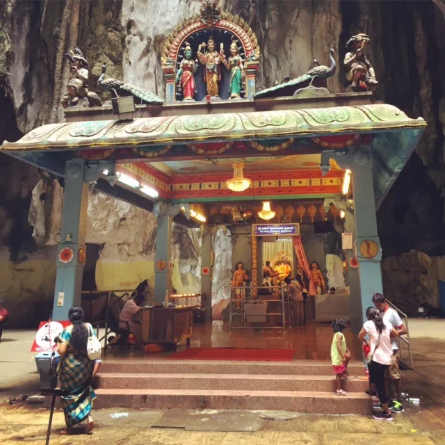 A temple inside one of the caves at Batu.