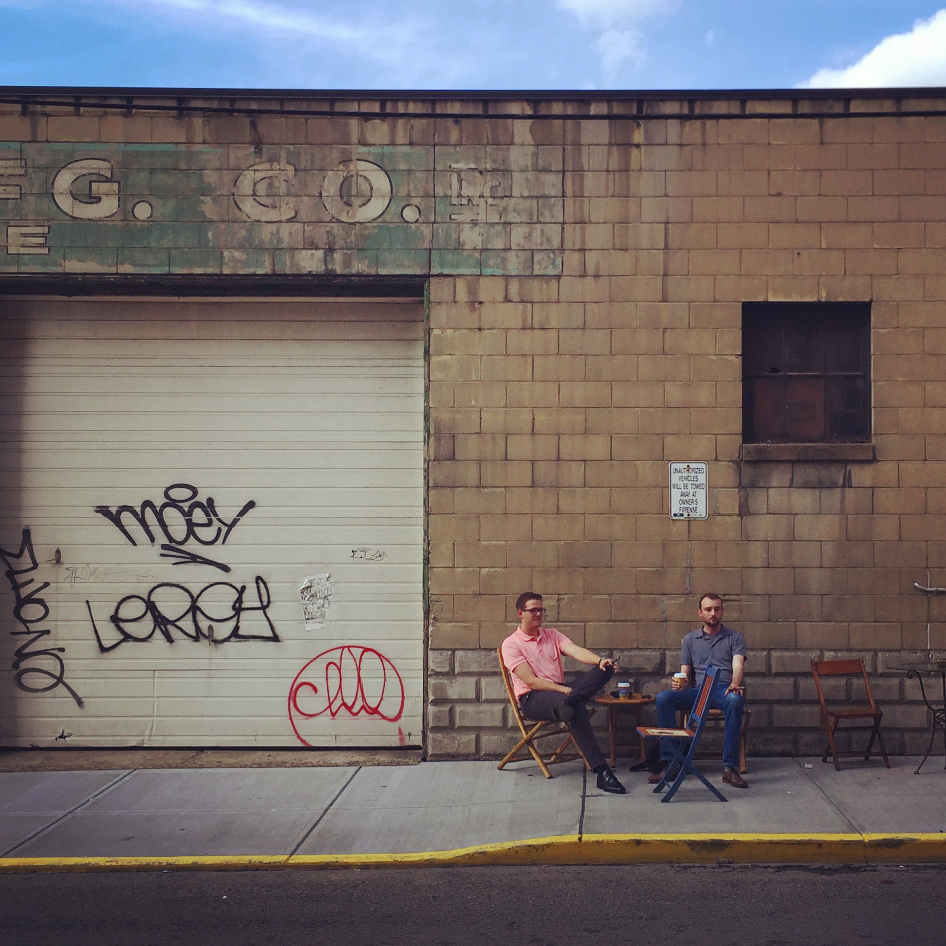 Hanging out in the Strip District in Pittsburgh, PA