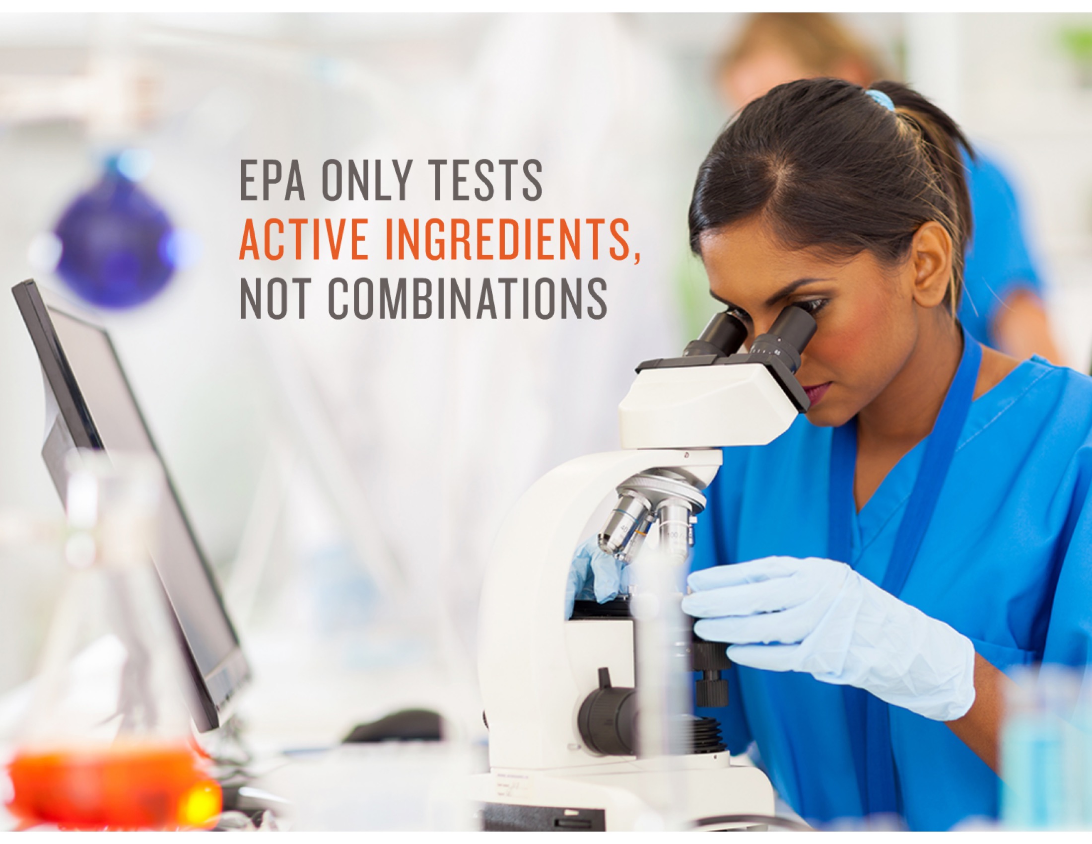 EPA requires safety testing only on the pesticide product’s active ingredient, even though “inert ingredients” in pesticide formulations can be toxic in their own right, or increase the active ingredient’s toxicity.
