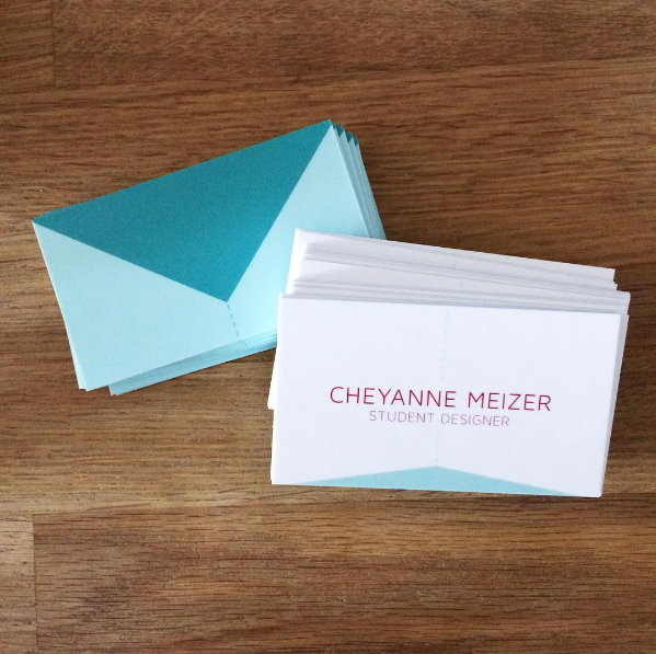 As part of the celebration, I designed custom business cards for each student