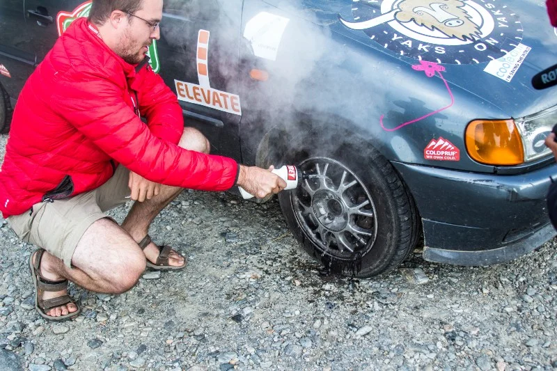 The brakes needed to be cooled