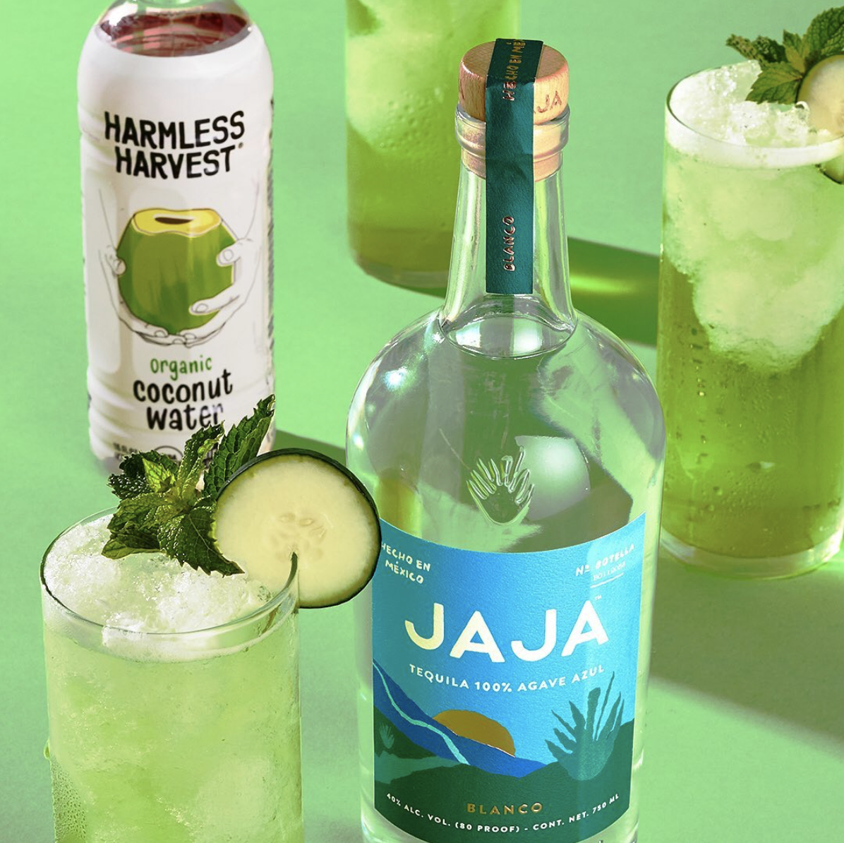 Harmless Harvest and Jaja Tequila 