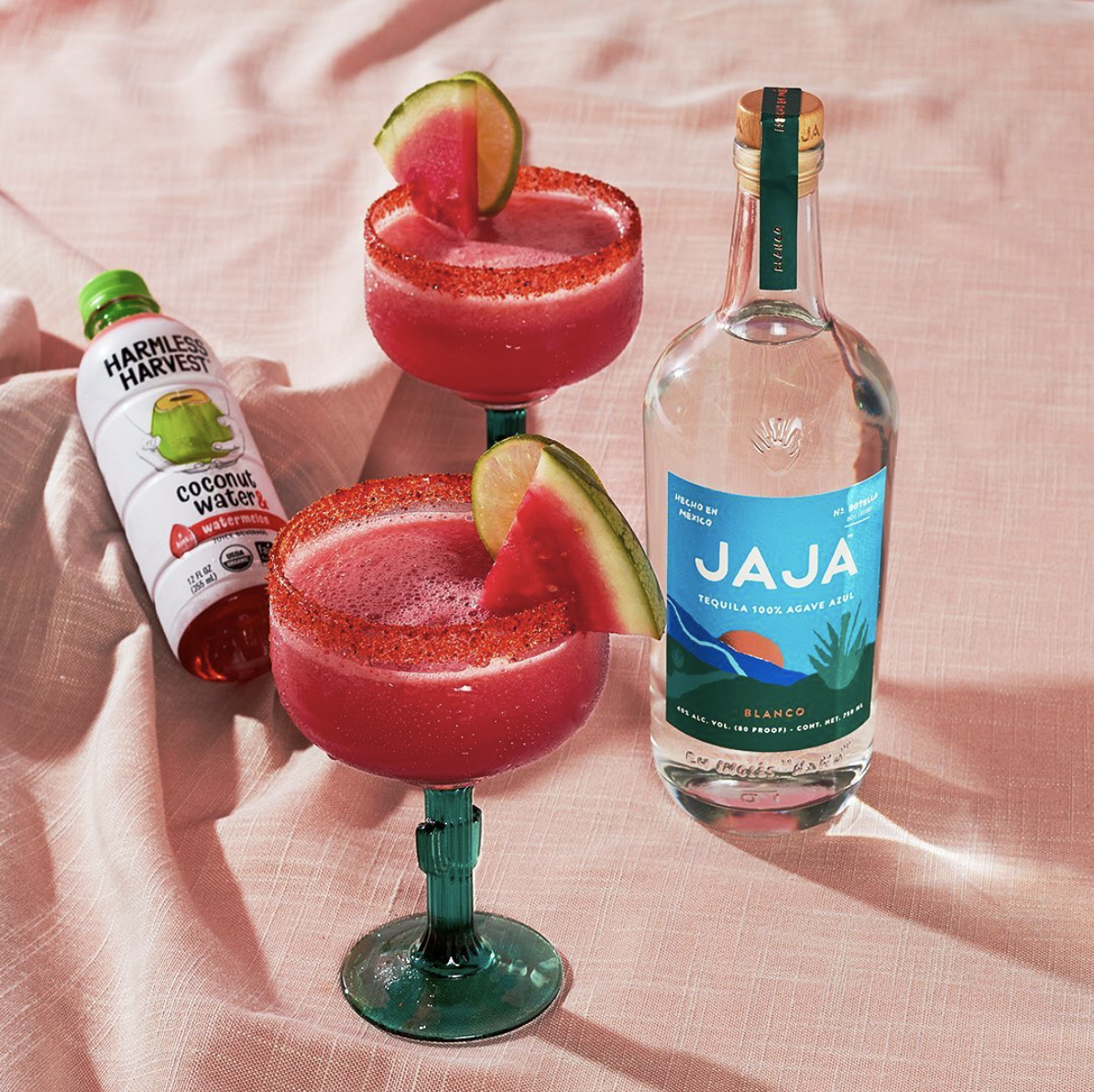 Harmless Harvest and Jaja Tequila 