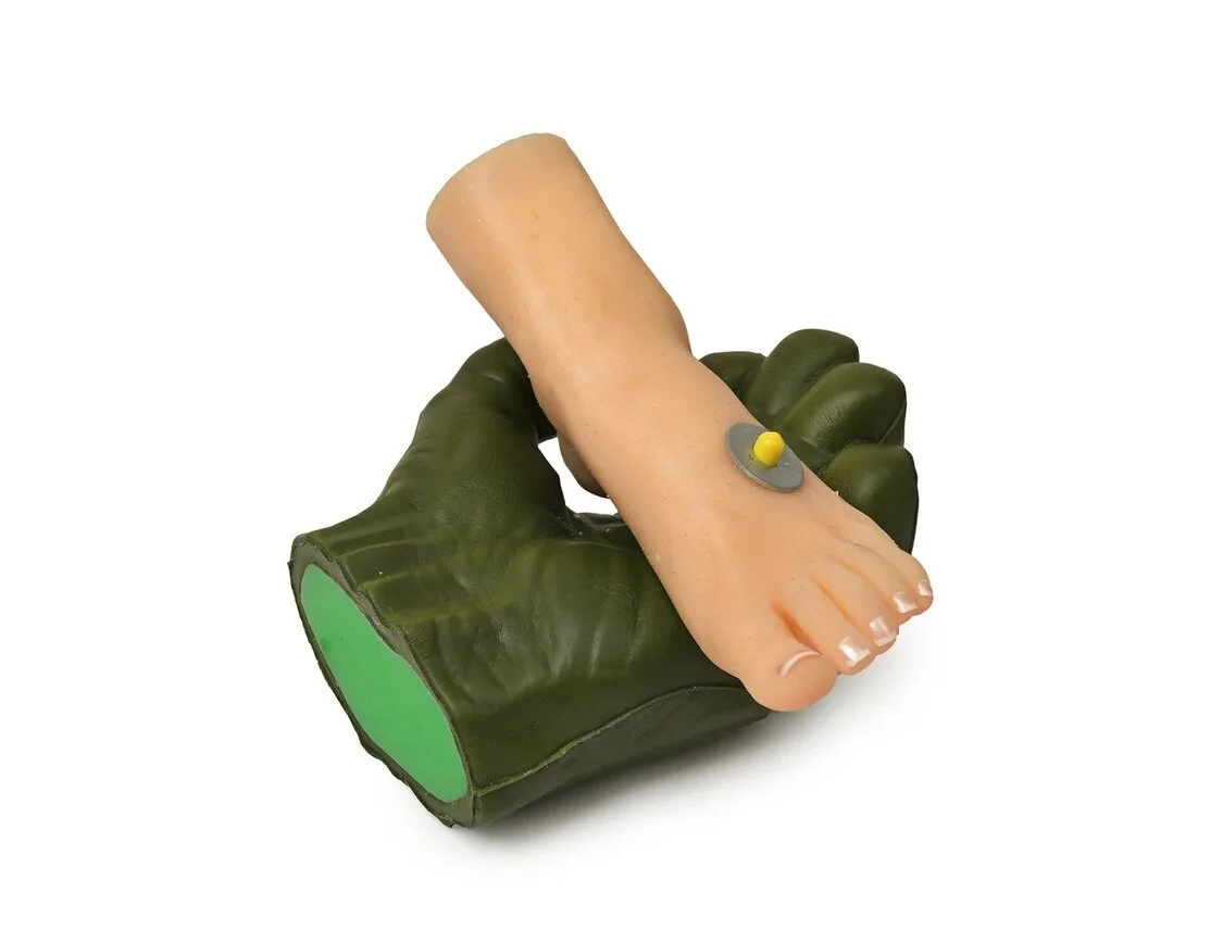   The Only Lovers Left , 2020  Plastic hand and foot  Variable dimensions 