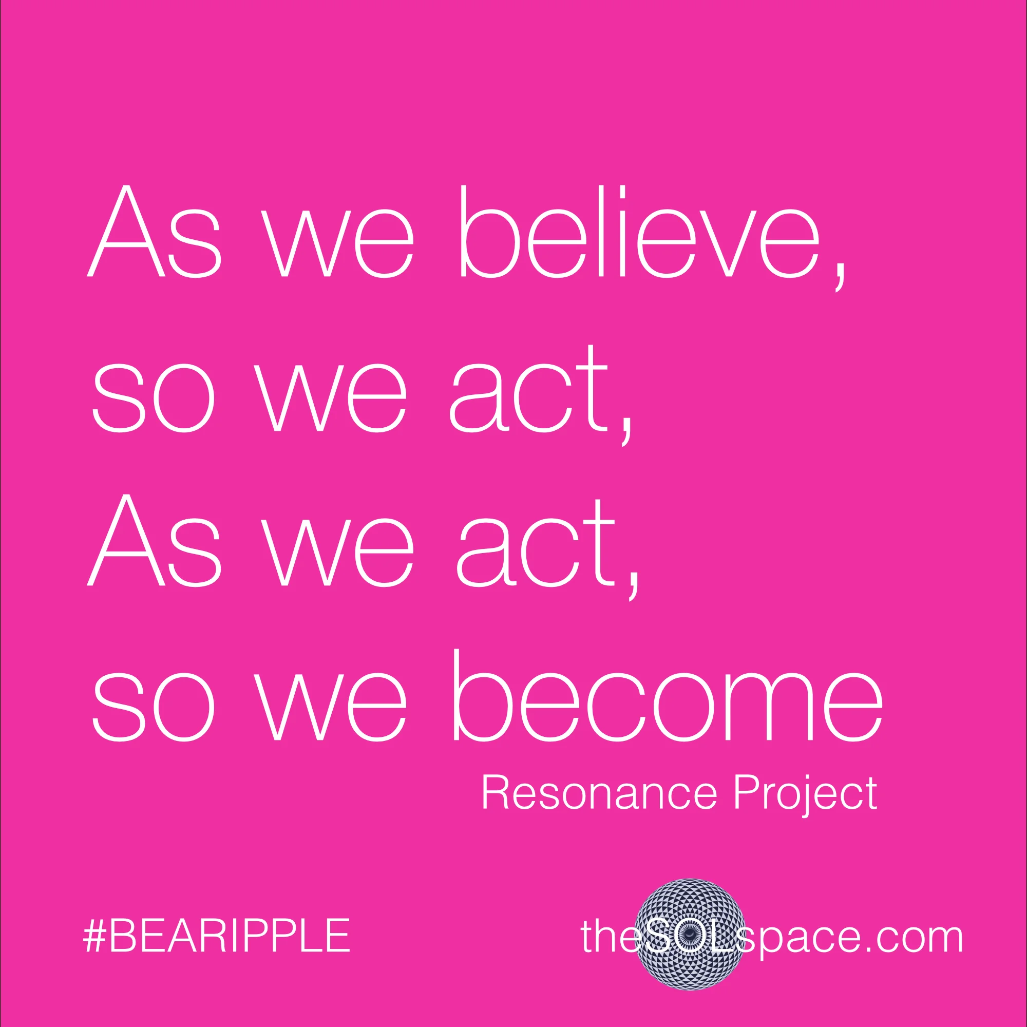 #BeARipple @theSOLspace