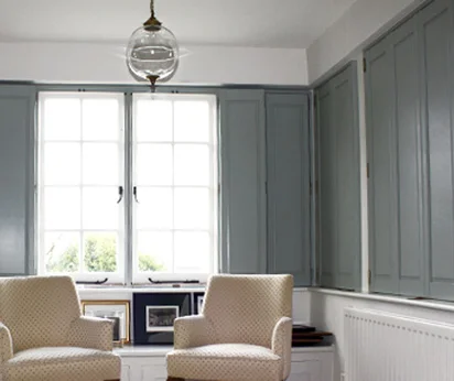 Solid plantation shutters Bournemouth Dorset