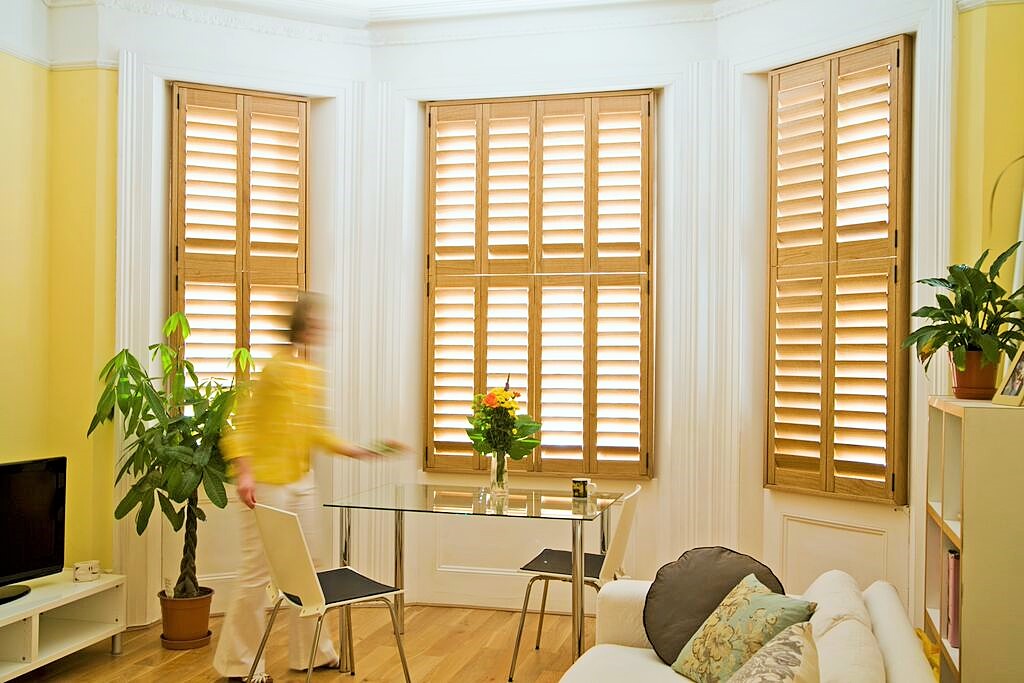 Interior wooden plantation shutters Southampton New Forest Hampshire