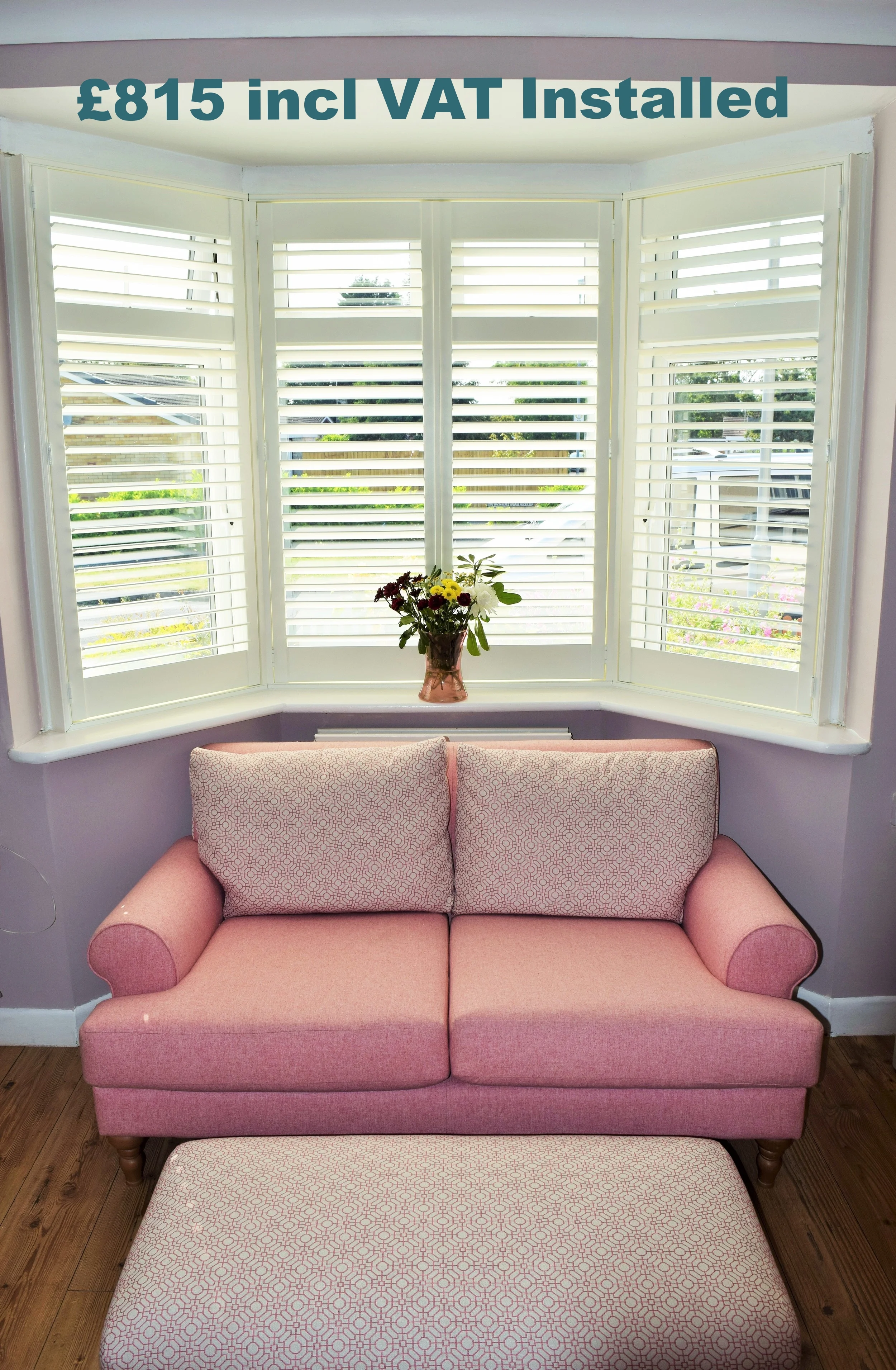 Bay window shutters Bournemouth and Poole