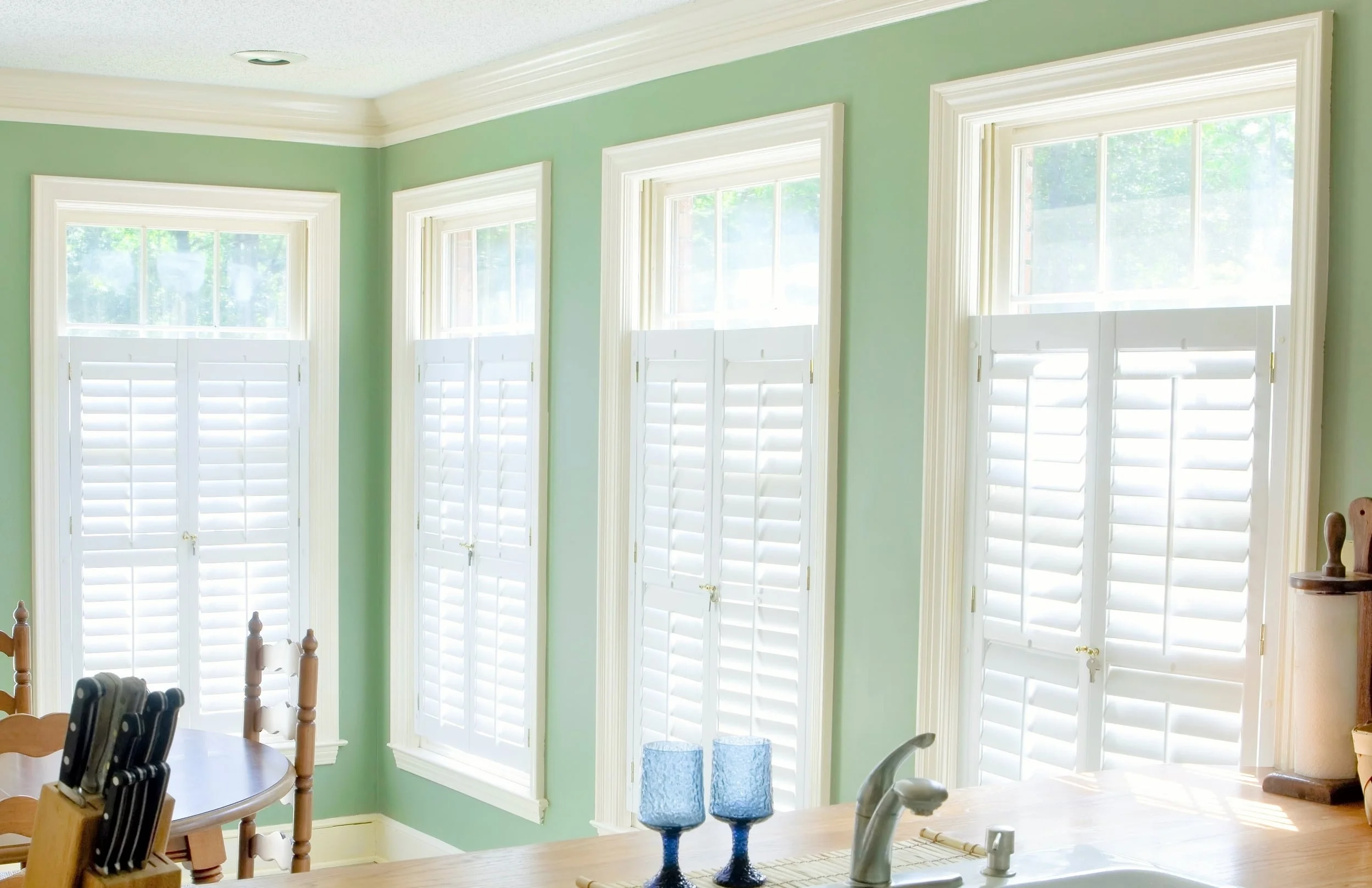 Interior timber shutter blinds Sandbanks