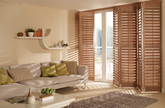 Tracked system plantation shutters