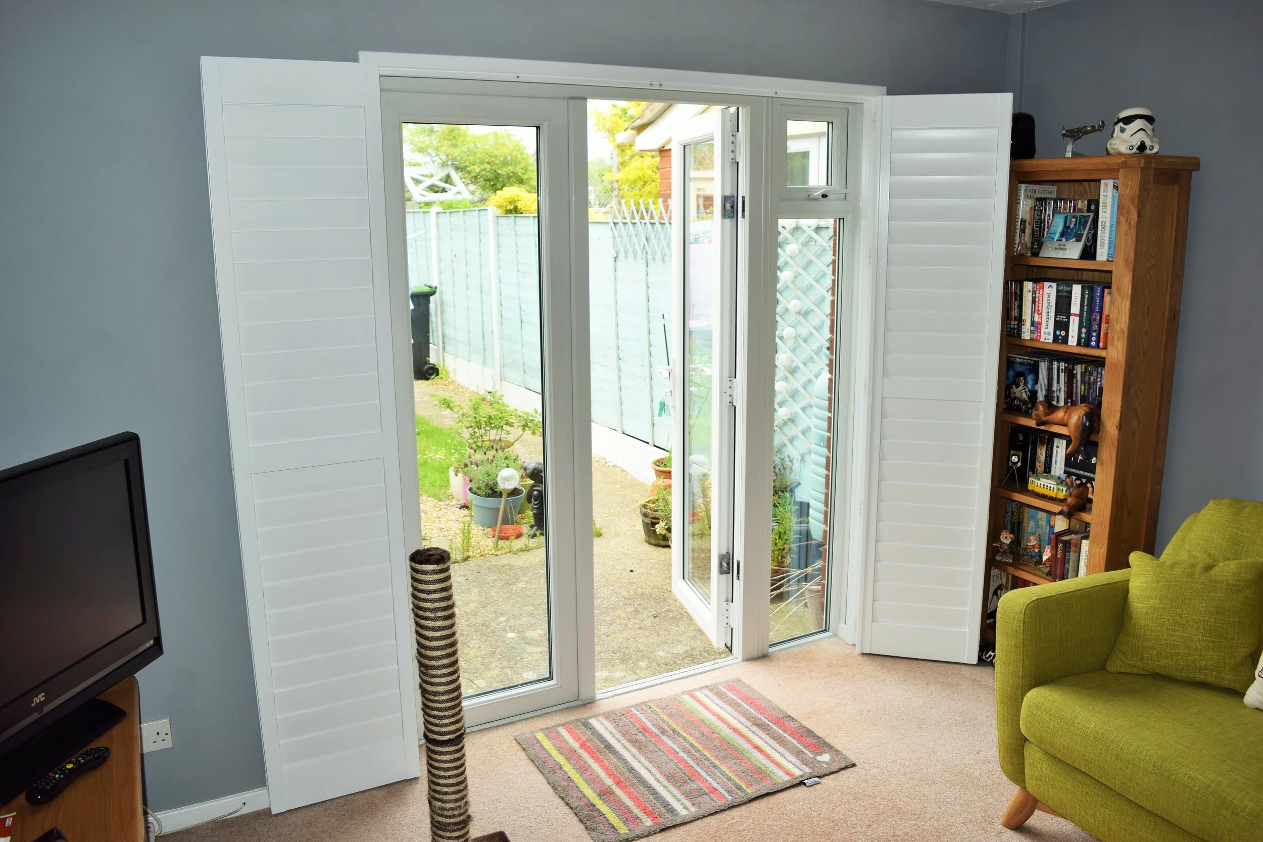 Patio Door Shutters — The ShutterShack