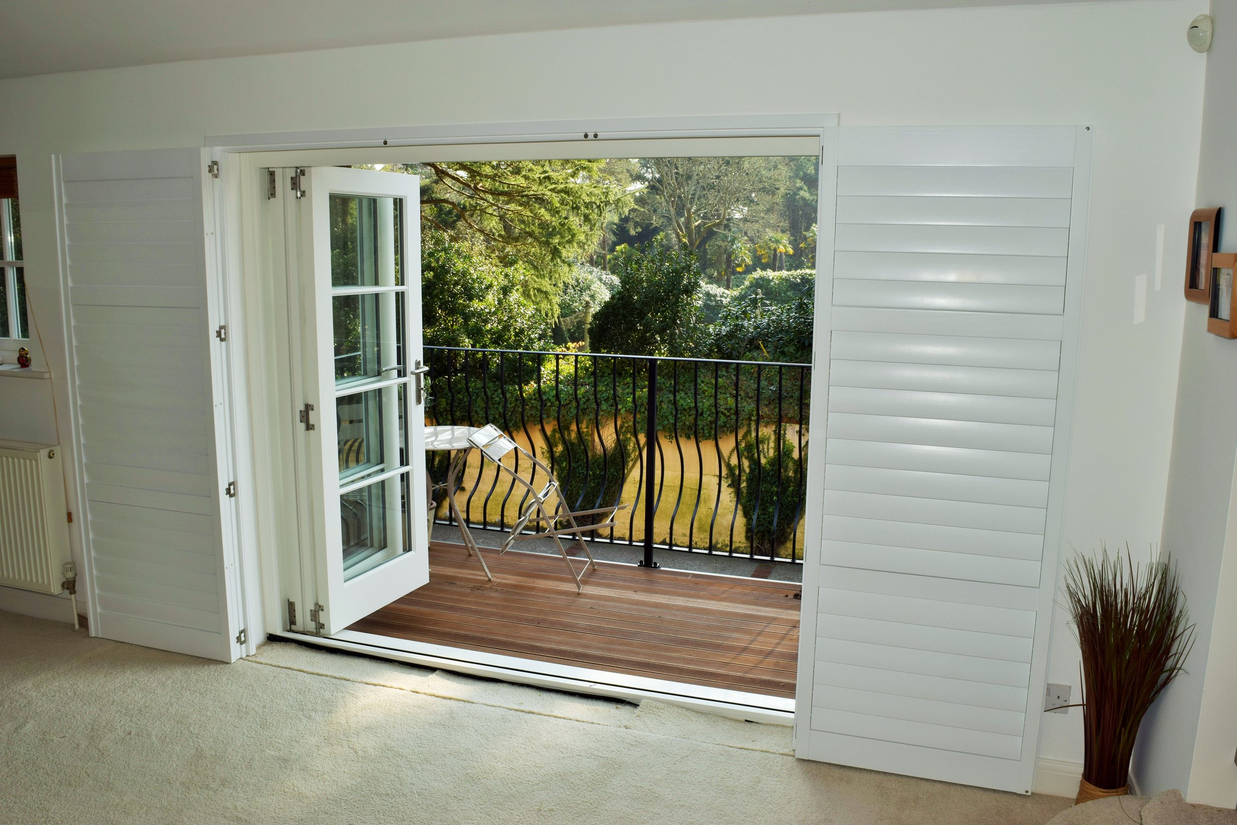 Patio door shutters Canford Cliffs Poole