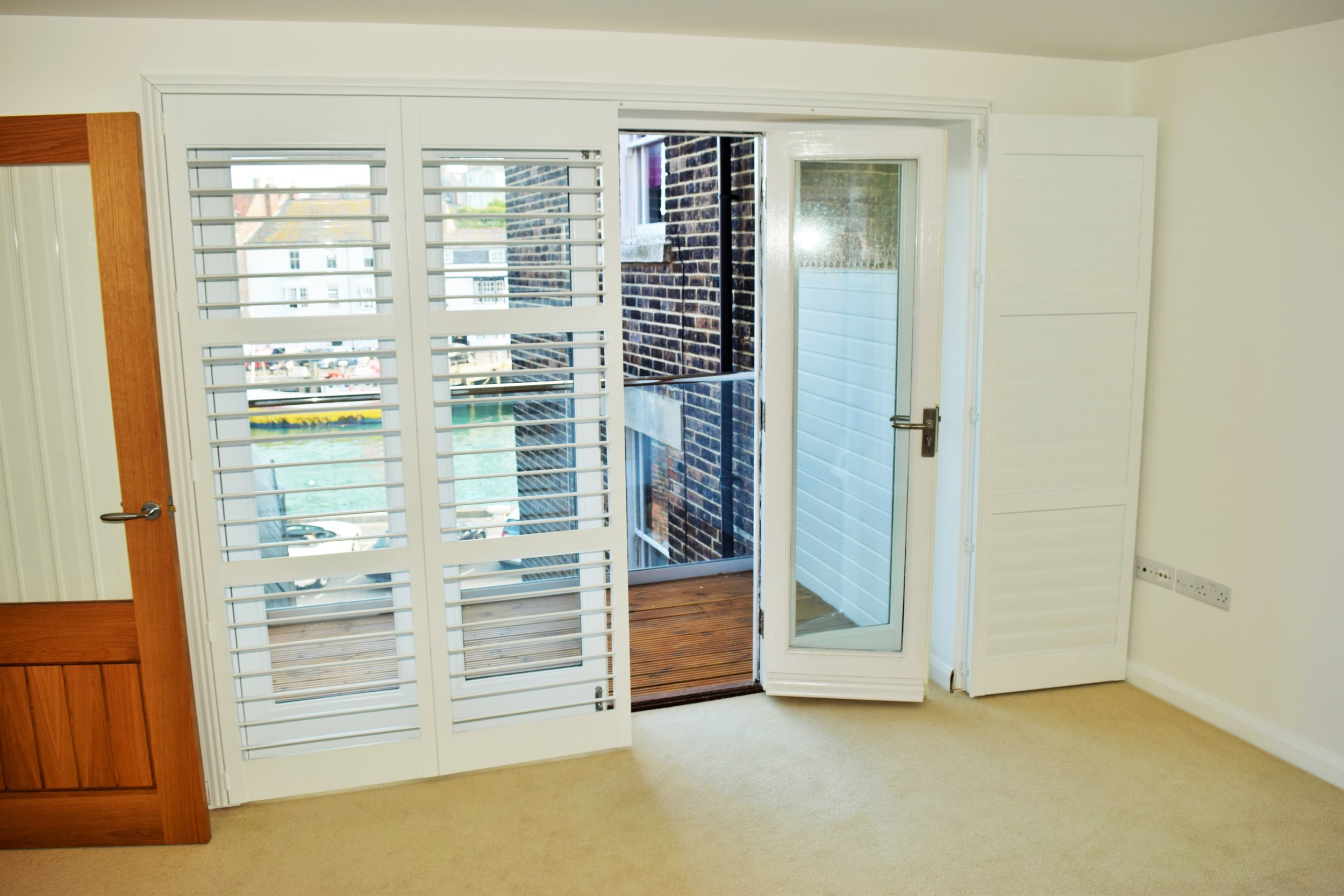Large patio door shutters Weymouth