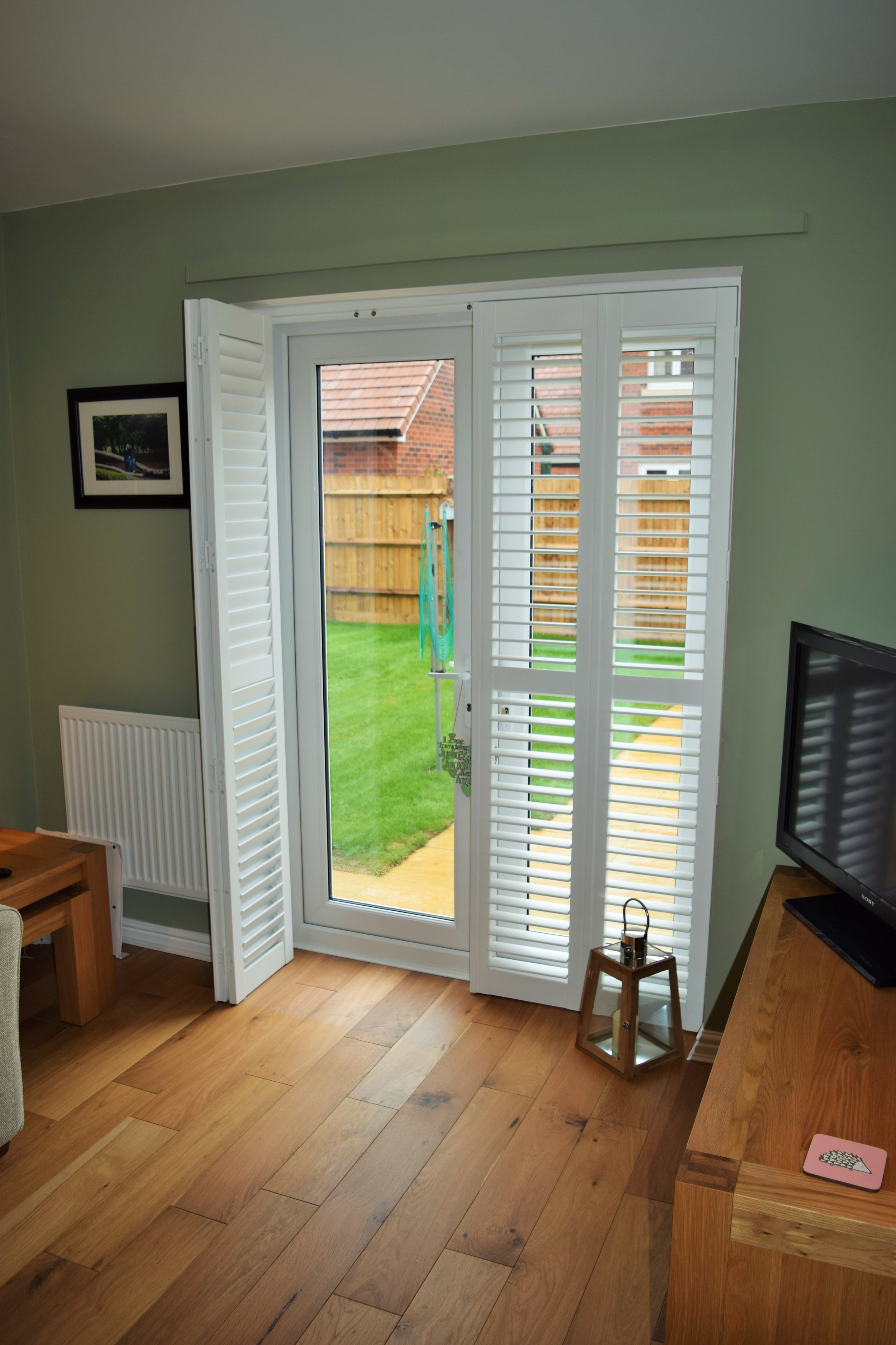 Patio door shutters Wimborne, Dorset