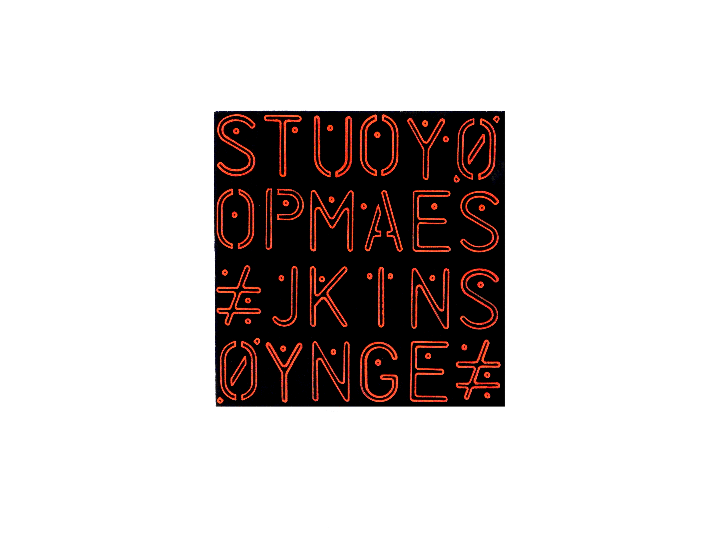 STOP MAKING SENSE / 2015, uniPOSCA, Ink On Plasterboard