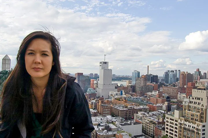 A disgruntled Jamie Lu, visiting New York.