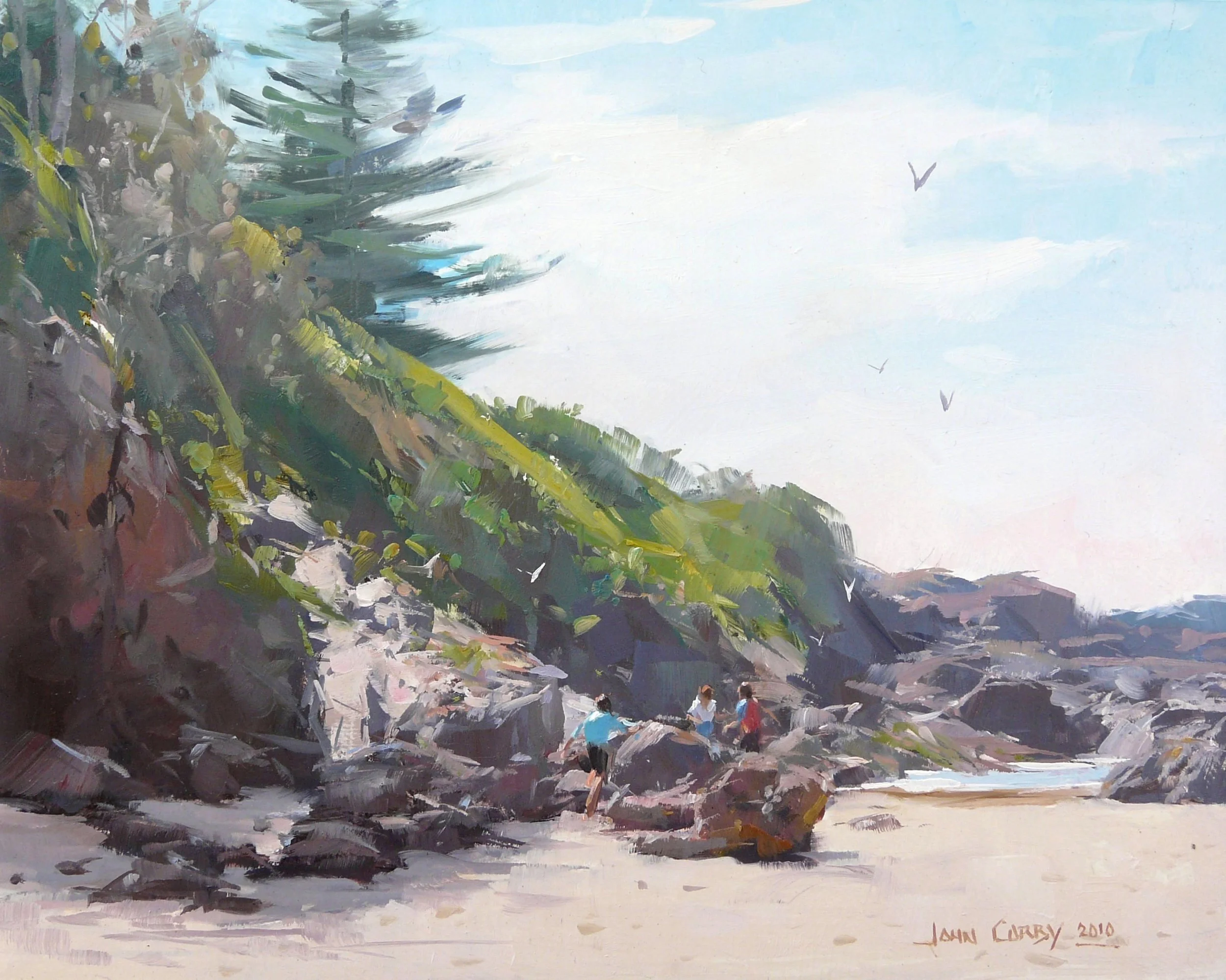 Morning light Kendall Beach 8 x 10 ins