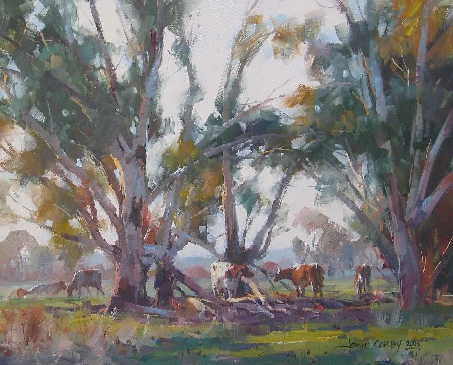 Untidy gums Tumut Plains (study) 8 x 10 ins